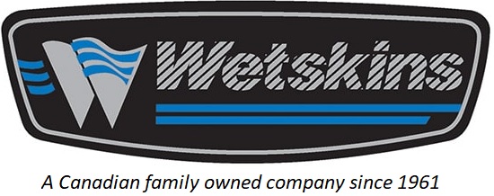 Wetskins rainwear and outdoor gear Canada logo