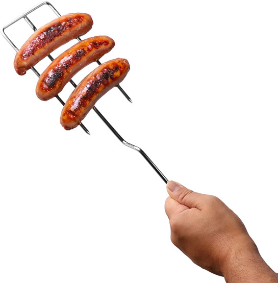 Roasting fork for campfire dining