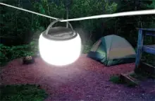 Hanging campsite globe light
