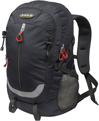 Black hiking daypack